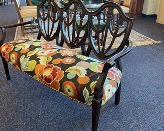 Antique Hepplewhite Style Settee