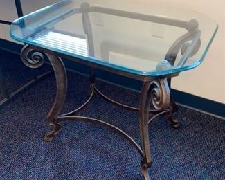 Glass top End Table