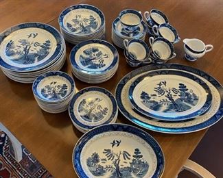 Double Phoenix Blue & White Plates
