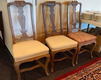Three Vintage Side Chairs