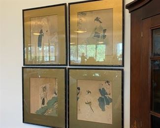 Antique Japanese Watercolors