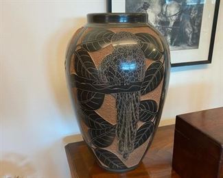 Carved jar