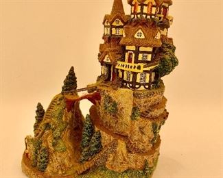 Danbury Mint-House Over Rickety Bridge