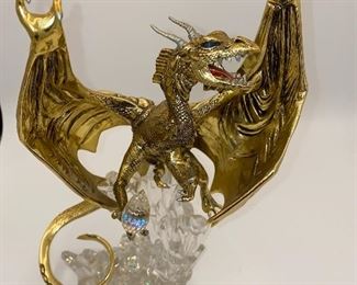Franklin Mint Guardian of the Crystal Cave Dragon by Michael Whelan