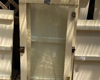 VTG Kitchen Cabinet doors w/ glass *** very solid ***