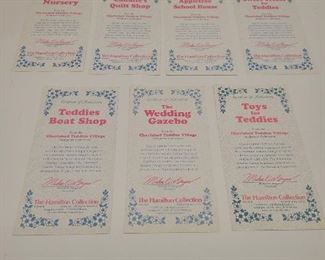 Certificates to Cherished Teddies Village Sculpture Collection