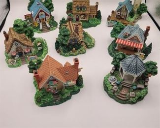 Cherished Teddies Village Sculpture Collection w/certificates