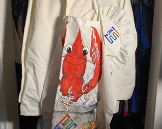 Chef's jacket, pants, hat & apron set