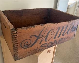 Antique ACME Soap Crate