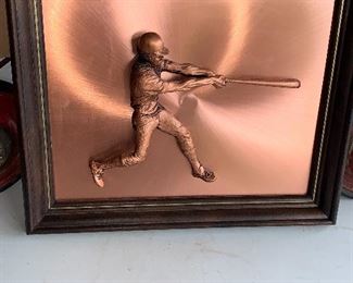 Copper Baseball Player