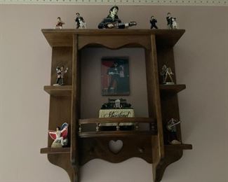 WAL SHELF WITH EVIS FIGURES