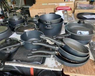 LARGE SET OF IRON COOKWARE MADE IN GERMANY