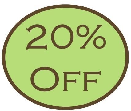 20% Off All Goods - Saturday