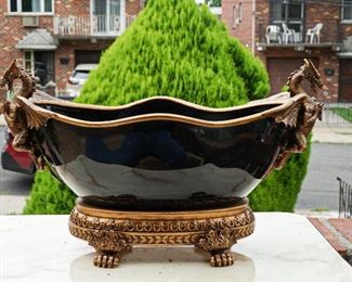 dragon centerpiece signed