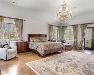 Gorgeous master suite….drapes are spectacular 