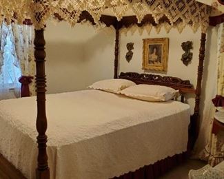 Canopy bed beautiful fish net canopy cover