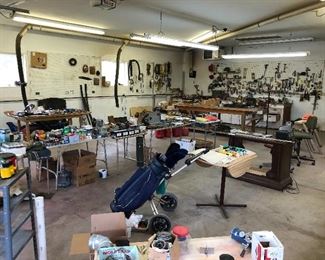 Pole barn contains hundreds of tools.