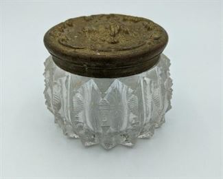 Vintage Glass Dresser Jar
