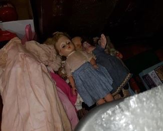 Vintage dolls & clothes