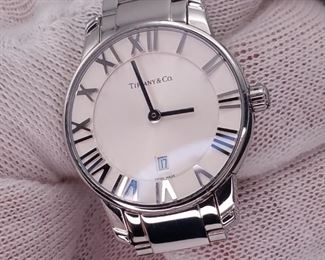 Tiffany and Co. Atlas 5-Day Watch With Silver Azure Dial
