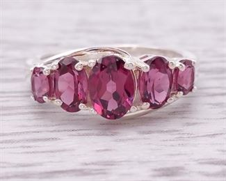 Gorgeous Raspberry Garnet Estate Ring
