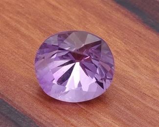 5.22 Carat Natural Brazilian Amethyst Gemstone; Loose
