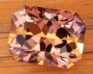 Designer Cut 11.03 Carat Natural Bolivian Ametrine; Designed by Steven Weintraub Jr (Modified); $1,000 Retail
