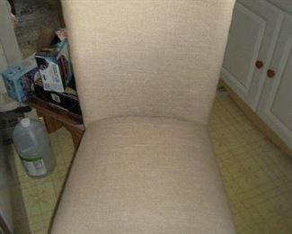 Set of 4 upholstered dining chairs,