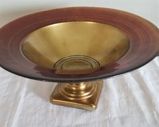 Large Gold Display Bowl