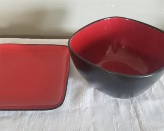 Hometrends Kasbar Ceramic Bowl and Plate                        S-15