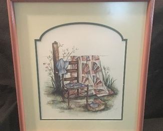 Limited Edition "Blue Bonnet" By Paula Vaughan. There is a COA. 