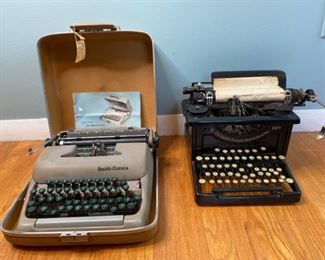 Two Antique Typewriters