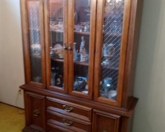 Dining room breakfront cabinet.  Contents not included