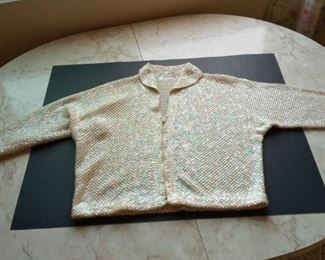 Ladies sequined party jacket.