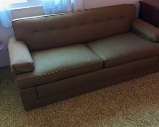 Green dream sofa bed.  Opens to a full size mattress.  This item is on the 2nd floor and is very heavy.