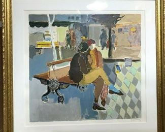 https://www.ebay.com/itm/114855432479 CF7009B Itzchak Tarkay COA "ON THE BENCH" Serigraph in Color, Signed in Pencil N Buy-It-Now $499.00