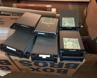 A few of the many many hard drives