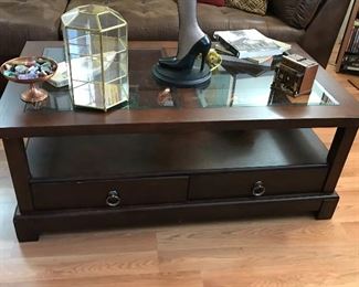 Nice coffee table with storage drawers