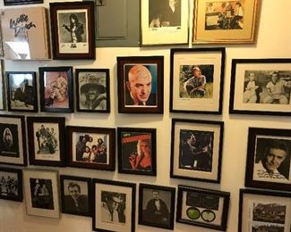 Framed Celebrity Autographed Portraits