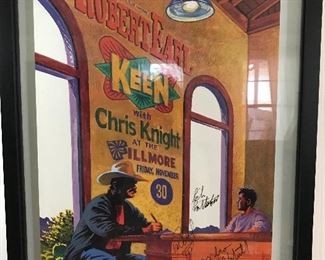 Robert Earl Keen autographed poster