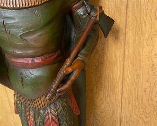 Vintage 6' Cigar/Tobacco Store Indian Chief Statue 