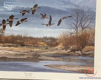 Limited Edition Signed Print "Husker Honkers" by ED WARDS 1/50