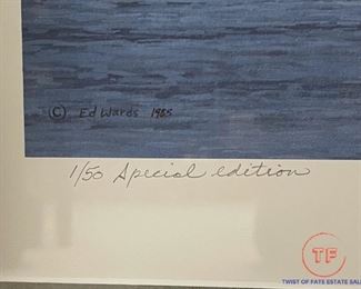 Limited Edition Signed Print "Husker Honkers" by ED WARDS 1/50