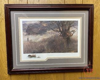 Signed Print "Late October" by GENE RONCKA