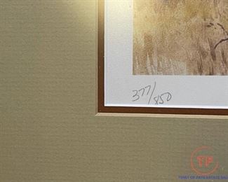 Signed Limited Edition Print "On The Edge - Ruffed Grouse" by BRENDA CARTER