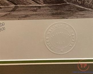 Limited Edition Signed Lithograph DUCKS UNLIMITED "Green-Winged Teal" by KENNETH FERRIS