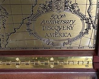 1992 FRANKLIN MINT  Ship's Chronometer 500th Anniversary of Columbus