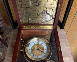 1992 FRANKLIN MINT  Ship's Chronometer 500th Anniversary of Columbus