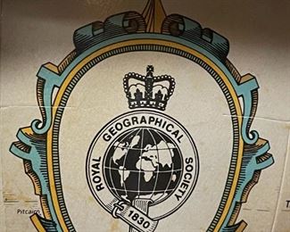 FRANKLIN MINT The Royal Geographical Society World Globe on Wood Stand
