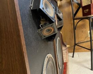 Vintage Full Range Microstatic Speakers by Micro Acoustics